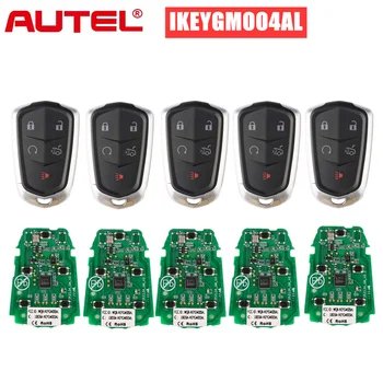5 KS/VEĽA AUTEL Smart Key IKEYGM004AL pre Cadillac Univerzálna Smart Key pre KM100 KM100E IM508 IM608 PRO