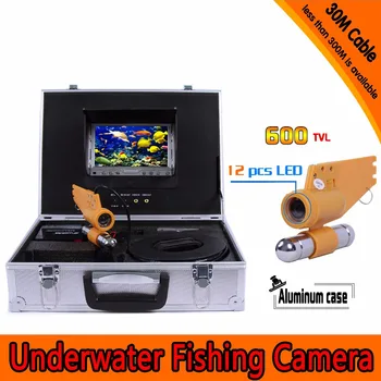 600TVL Pod-voda 30 M AV Endoskopu Fotoaparát S TFT Monitor