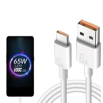 6A USB Typu c Kábel Pre Huawei mate 40 p30 P40 pro Česť Rýchle Nabíjanie Kábel 1M Pre Xiao Redmi Poznámka 7 8 Pro 8A 6a Typ-c Kábel