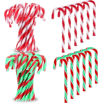 6Pcs Vianočné Ozdoby na Vianočný Stromček Visí Candy Cane Vianočný Strom Prívesky Xmas Party Domova Vianočné Darčeky Navided