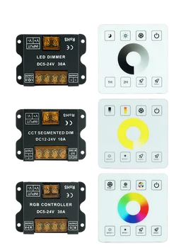 86 Panel Stmievanie Radič, Tri Farebné Dve Farebná Teplota Klasu Plné Farby RGB Farbu Meniace LED Svetlo s 5V12V24V Prepínač