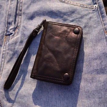 AETOO pánske kožené spojka mäkké kožené podržte taška retro cowhide dlho kabelku bežné mobilný telefón taška jednoduché ručné chytiť taška tide