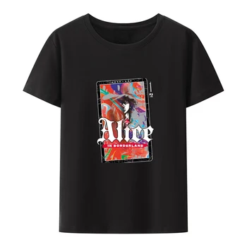 Alica V Pohraničí Hombre Camisetas Novinka Bežné Anime Bavlna T-shirt Muži Ženy Krátky Rukáv O-neck Fashion Streetwear Topy