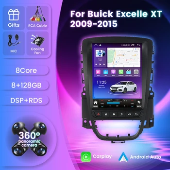 Android 12 autorádia DSP Audio Pre Buick Excell XT 2009-2015 Opel Astra J Vauxhall GPS Navigácie Carplay 4G+WIFI Stereo BT 5.0