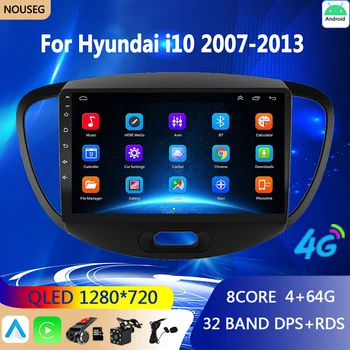 Android Multimediálne autorádio pre Hyundai I10 2007 2008 2009 2010-2013 Auto Rádio GPS Multimediálny Prehrávač DSP IPS 2DIN Auto Stereo