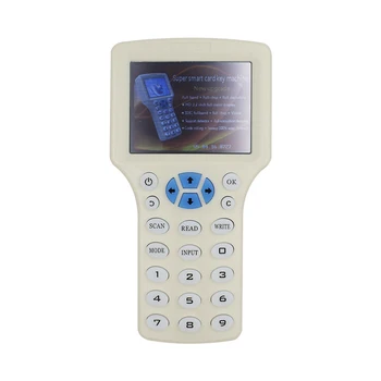 Anglický Rfid technológie NFC Kopírka Čitateľ, Spisovateľ Cloner Kópiu 10 Frekvencia Programátor 125khz EM4305 Keyfobs 13.56 mhz UID Kľúč