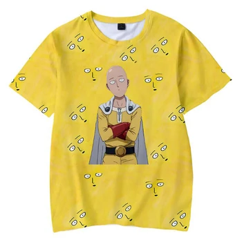 Anime Jeden Úder Muž 3D Tlač Krátke Sleeve T-shirt pre Chlapcov a Dievčatá Bežné Tees Streetwear Hip Hop Tričko Deti, Oblečenie pre Deti