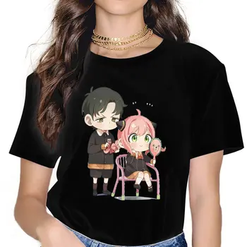 Anime Spy×Rodiny Anya Damian Vtipné Tričko Grafické Ženy Topy Vintage Goth Vlákno Harajuku Polyester Tričko