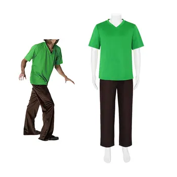 Anime Velma Cosplay Kostým Film Charakter Zelené Tričko Čierne Nohavice Jednotné Halloween Kostým pre Človeka Cosplay Kostým