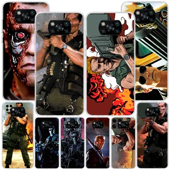 Arnold Schwarzenegger Terminator Phnoe Prípade pre Xiao Poco X5 X4 Pro Gt X3 Nfc M5S M4 M3 M2 F3 F2 F1 Mi Poznámka 10 Lite A2 A3 Uniq