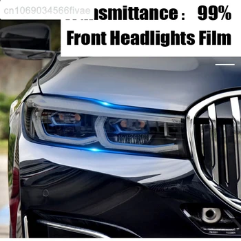 Auto Svetlomety Ochranný Film Auto Hmlové Svetlá Plech Údené Čierny Odtieň Zábal Transparentné TPU Nálepka Pre BMW X1 X3 X5 Príslušenstvo