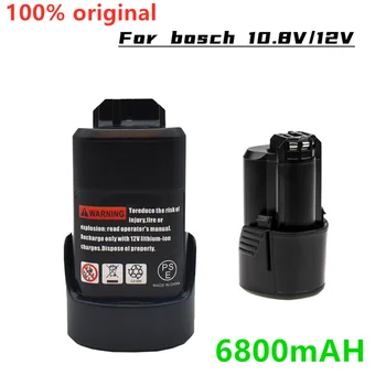 Batterie nabíjateľná Li-Ion pour BOSCH, nouveauté 100%, 10,8 V/12V, 6,8 Ah, BAT411, BAT412, BAT4