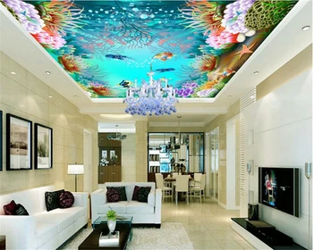 beibehang Vlastné módne sen tapety 3D podmorský svet mora Múzeum strop pozadí abstraktných de parede tapety na steny 3 d