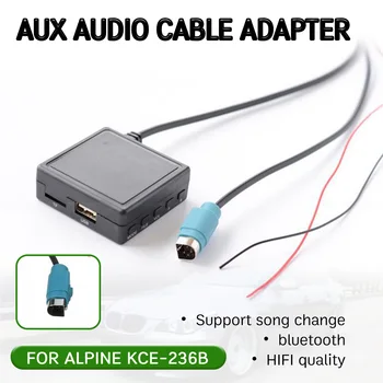 bluetooth, Aux Prijímač, Kábel USB,mikrofón handsfree Aux Adaptér pre Alpine CD Hosť KCE-236B 9870/9872