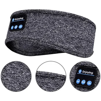 Bluetooth Spanie Športové Slúchadlá s hlavovým oblúkom Tenké, Mäkké Elastické Pohodlné Bezdrôtové Hudobné Slúchadlá Očná Maska na Strane Spáč