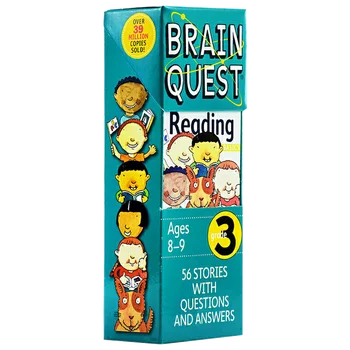 brainquest Brain Quest 3st Triedy Čítanie, kníh pre Deti a mládež vo veku 7 8 9 10&Q vzdelávania Trivia Karty angličtina, 9780761141419
