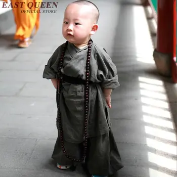 Budhistický mních rúcha deti shaolin mních oblečenie dieťa budhistický mních oblečenie AA1918