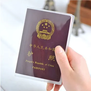 cestovné transparentné pas kryt peňaženky priesvitné nepremokavé dokumentu ID karty držiteľov pasov taška ochranné puzdro case