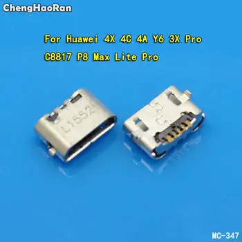 ChengHaoRan Micro USB 5pin Jack Zadnej strane Ox Horn Nabíjací Port Zástrčku Konektora Pre Huawei 4X Y6 4A 4C C8817 P8 Max Lite Pro
