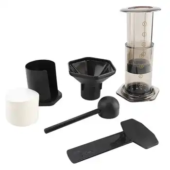  Coffee Pot Maker Súprava Mini Brúska s Filtračný Papier