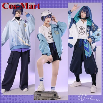 Cos-Mart Hra Genshin Vplyv Pútnik Cosplay Kostým Módne Hiphop Každodenné Kabát S Kapucňou, Činnosť Strany Úlohu Hrať Oblečenie