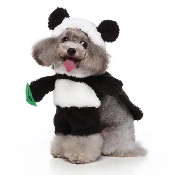 Cosplay Domáce Zvieratá Panda Stojí Vyhovovali Zábavné Oblečenie Pre Psy, Vo Vzpriamenej Polohe Vyhovovali Panda Štýl Zdobiť Pet Panda