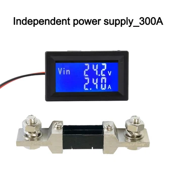 DC5-30V/0-100V 0-300A LCD Displej Digitálny Voltmeter Ammeter Napätie Prúd Volt na Meter Teplota meradla, Detektor S Posuvnými