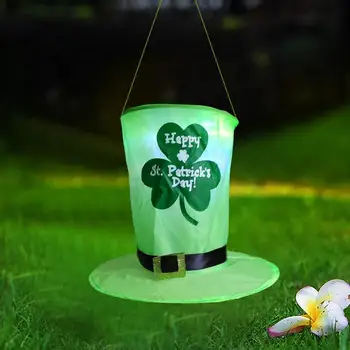 Dekoratívne Svetlo S Prídavné Svetelné Shamrocks Dekorácie Šťastný Saint Patrick ' s Day cylinder Svetlo Slávnostné Dodávky