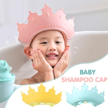 Deti Šampón Spp Koruny Baby Sprcha Spp Nastaviteľná Veľkosť Cartoon Vaňa Clonu Dieťa Vlasy Štít Na Ochranu Sluchu Nepremokavé