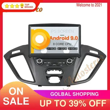 DSP Android 9.0 PX5/PX6 Auto DVD Prehrávač Multimediálny Prehrávač, GPS Navigáciu Pre Ford Transit Custom 2016 Auto Rádio Stereo Hlava Jednotky
