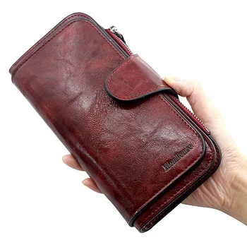 Dámske peňaženky, vyrobené z kože, Peňaženky trojnásobne ROČNÍKA, Dámske peňaženky, mobilný telefón, Peňaženku Žena Mince Kabelku Carteira Feminina
