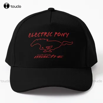 Elektrické Mustang Mach-E Pony V Rýchlom Červenú Šiltovku Čiapky Pre Mužov Módne Vonkajšie Jednoduché Vintag Clonu Bežné Čiapky Vlastný Darček