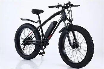 elektrický Bicykel 500W 48V Motor Pneumatiky/Vnútorné Rúrka 26*4 Tuku Pneumatiky pre Horské bicykle, Pláž, Sneh, Bicykle pre Mužov MTB Klince Auta 10AH Batéria
