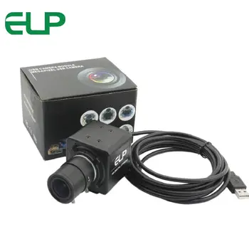 ELP 720P USB kameru H. 264 YUY2 formáte mjpeg OV9712 2.8-12 mm manuálne varifokálny CS Mount objektív stroj monitorovanie CCTV kamera