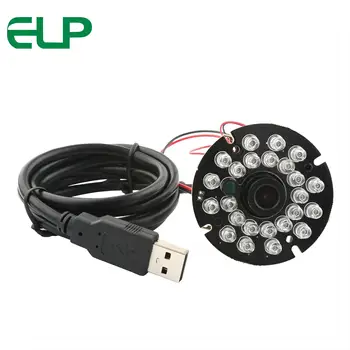 ELP CCTV 2.0 Megapixel CMOS OV2710 3.6 mm Objektív Vysokej Rýchlosti Mini IR Noc VisionUsb Modul Kamery