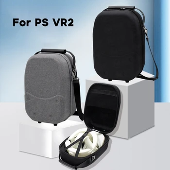 EVA Pevného Kabelka Účtovná Box pre PS VR2 Headset All-in-one Skladovanie Taška Virtuálnej Reality, Držiak Pohárov s Vnútorné Vrecko