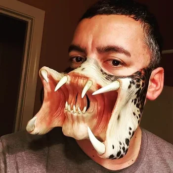 Filmu Alien Vs. Predator Maska Hrozné Monštrum Masky Halloween Cosplay Rekvizity Priemerná Veľkosť pre Dospelých Zvierat Latex Polovicu Tváre Masku