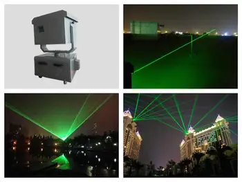 Flightcase+Vonkajšie Nepremokavé Pohyblivé hlavy laserové svetlo Zelená 3W Skymark 40k veľké laser show, IP52 fontány, laserové inzerovať