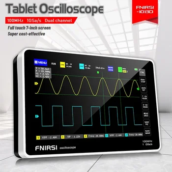 FNIRSI-1013D Digitálny Tablet Osciloskop Dual Channel 100M Pásma 1GS Vzorkovacia frekvencia Mini Tablet Digitálny Osciloskop