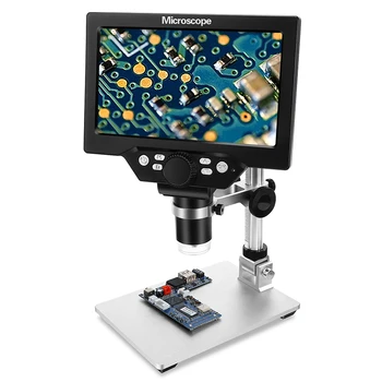 G1200 Elektronickej LED Digitálny Mikroskop 12MPX 7 Palcový Veľký LCD Displej 1-1200X Kontinuálne Zosilnenie Nástroj zväčšovacie sklo