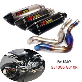 G310R G310GS Slip-on Výfukového Systému Motocykel Hlavičky Prepojenie Potrubia 51mm Šál Uniknúť s DB Vrah z Nehrdzavejúcej Ocele 470mm