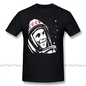 Gagarin T Shirt Jurij Gagarin T-Shirt 100 Bavlna Krátke Sleeve Tee Tričko Fashion Grafické Plus veľkosť Zábavné Mužské Tričko