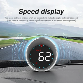 GPS Auto Head Up Displej HUD Rýchlomer Monitor Na Doske Počítača Smart Digitálny Budík Pripomienka Auto Auto Elektronického Príslušenstva