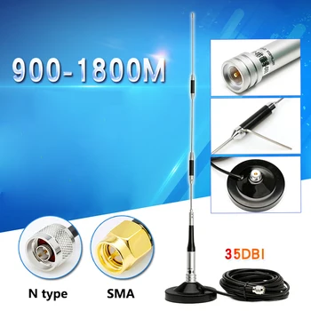 GSM 900-1800MHz 915MHZ Base magnetického Signálu Prenos/prijatie Montáž antény 35dbi high gain všesmerového Auta N druh/SMA samec
