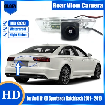 HD fisheye zadná kamera Pre Audi A1 8X Sportback Hatchback 2011 ~ 2018 Zálohy Parkovanie Cúvaní Kamera / špz fotoaparát