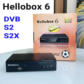 Hellobox 6 Satelitný Prijímač Podporu H. 265 HEVC T2MI USB WiFi Auto Powervu Cline Comptatible V5 Plus Hellobox6