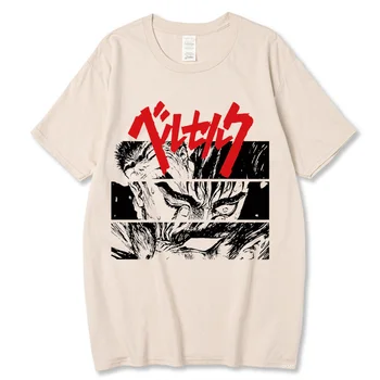 Hip Hop Berserk T Shirt Črevá Šermiar Japonského Manga T-shirt Bavlna Mužov tričko Nové TEE TRIČKO Dámske Topy Pánske Unisex Tričká