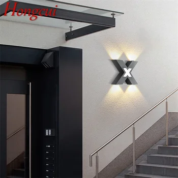Hongcui Vonkajšie Nástenné svietidlo Moderné LED Sconces Lampa Vodeodolné IP65 X Tieni Dekoratívne Pre Domáce Veranda, Vila