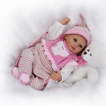 Hot predaj NPKCOLLECTION Deti realisticky reborn baby doll wborn dieťa módne bábiky Christamas Darček novorodenca bábika