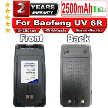 HSABAT 2500mAh Batérie pre Baofeng UV-6R BL-6R UV 6R Walkie Talkie Rádio